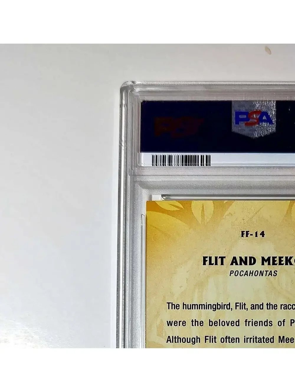 Flit and Meeko 2025 Topps Disney #FF-14 Furry Friends Card Pocahontas PSA 9